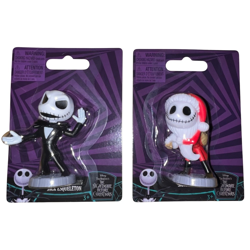 Disney The Nightmare Before Christmas Jack Skellington & Santa Jack Figure Lot